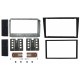 Support décor autoradio double DIN OPEL